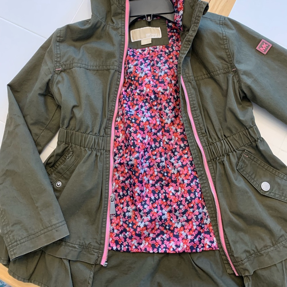 Girls lined cinch cinch coat